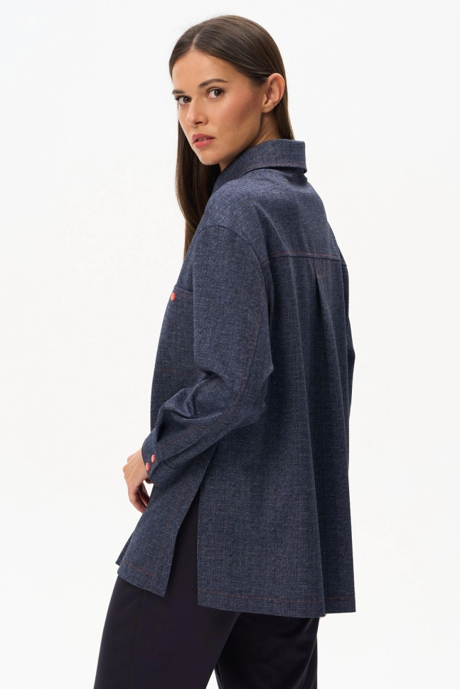 Жакет жен,j1240,j1240-d50.6s03(синий,синмел,,красн кнопки), (44-164)