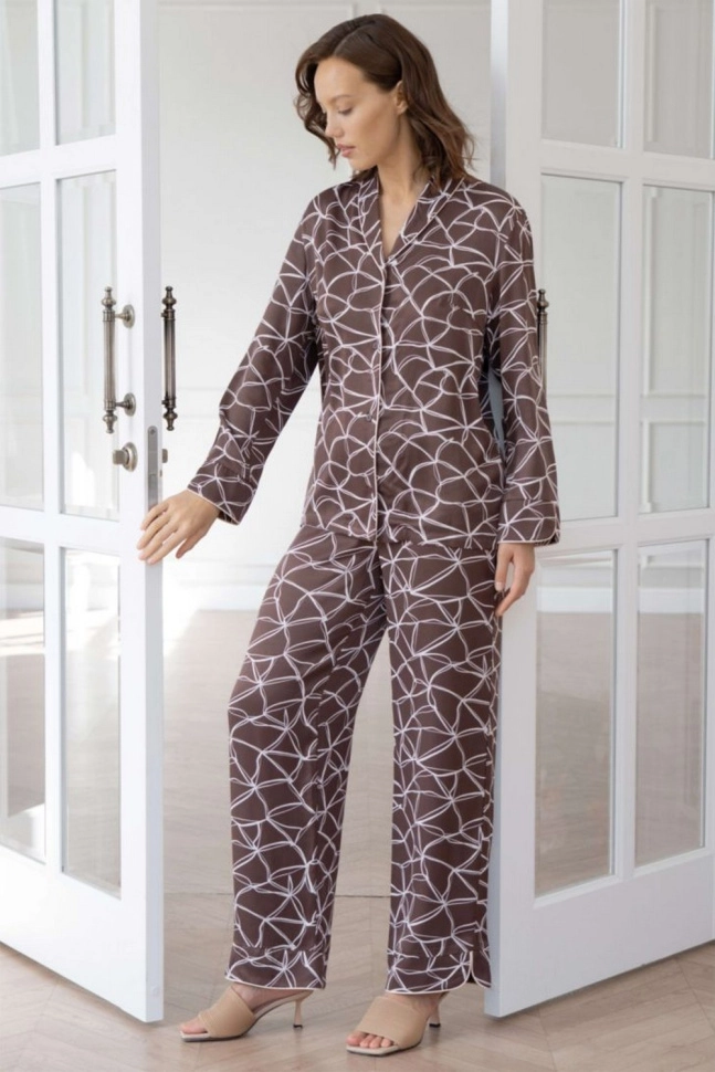Пижама жен,80122,1s-094(горький шоколад,корич,,плетеная сетка), (54-170)