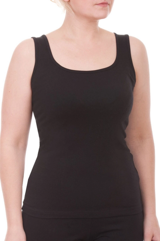 Майка жен,s6247,s6247/53,s6247/39,s6247/34,s6247/26,s6247/23,s6247/19(чёрный,чёрный 001,чер,,), (52-164)