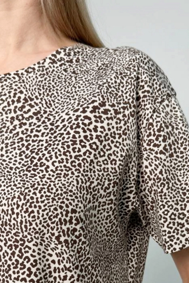 Платье жен,645332,4с4737(набивка,корич,беж,лео), (46-158,164)