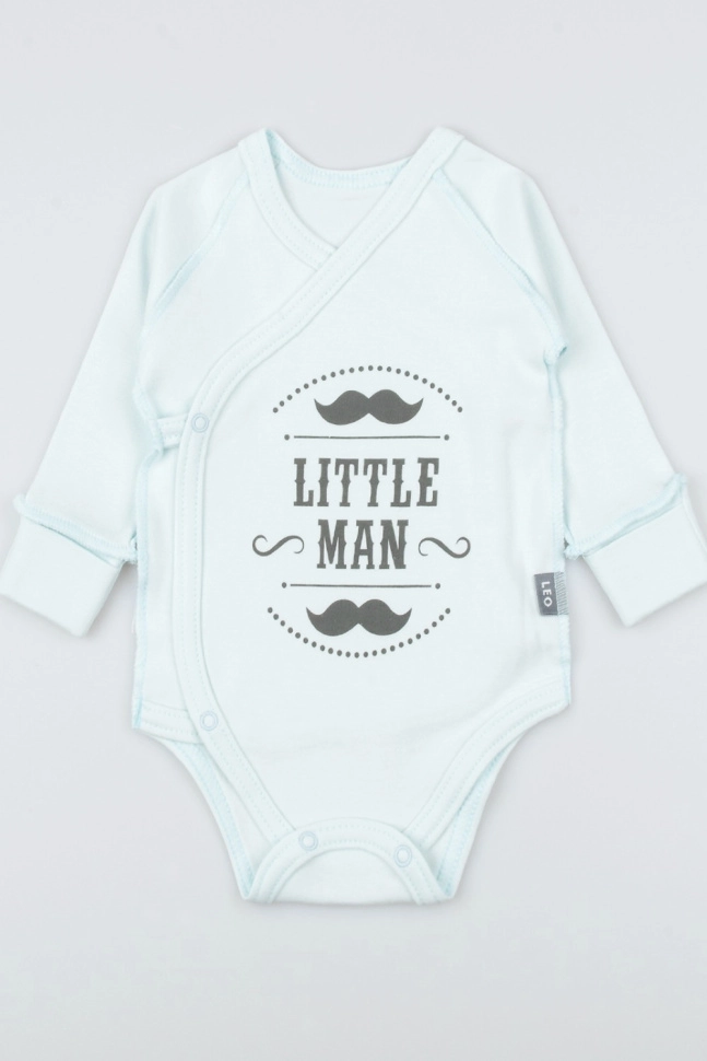 Боди мал,2001а-1,-(светло-голубой,гол,,усы маленький мужчина), (20-56)