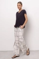 Брюки жен,50165,1f-010(экрю,молоч,,прерывистые линии), (46-170)