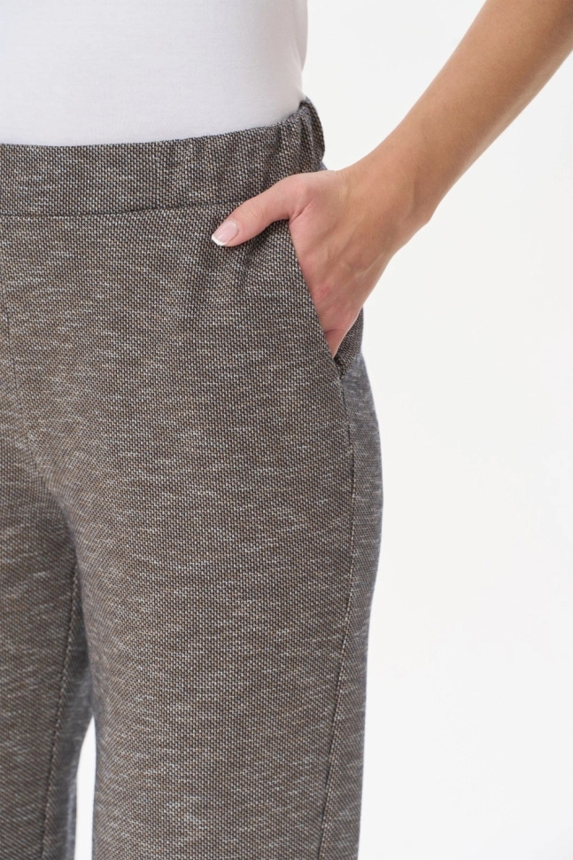 Брюки жен,b1061,b1061-m93.3f10(серо-бежевый,коричмел,,), (48-164)