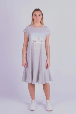 Платье жен,в706393,-(меланж,сермел,,пляж), (48-170,176)