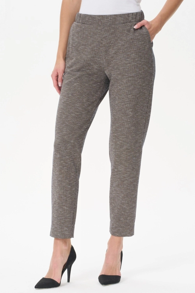 Брюки жен,b1061,b1061-m93.3f10(серо-бежевый,коричмел,,), (48-164)