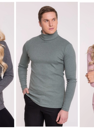 Мягкие, теплые и комфортные водолазки из кашкорсе с пушистым начесом