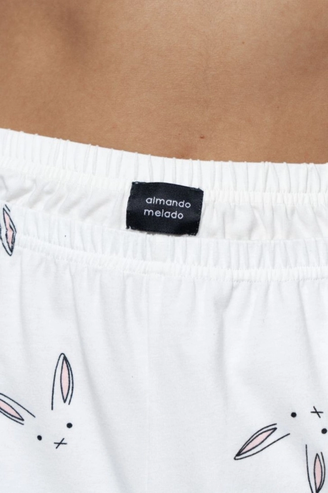 Шорты жен,45109,1h-027m(бело-серый,молоч,,зайчики), (46-170)