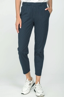 Брюки жен,b0264,b0264-g58.3s00(тёмно-синий,син-т,,бел горох), (44-164)