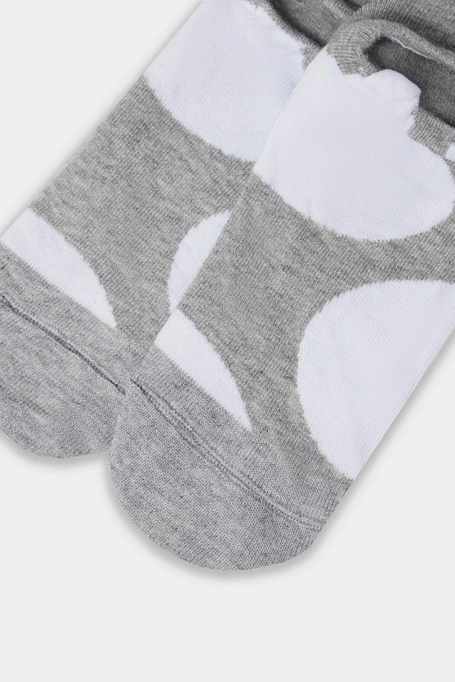 Носки жен,24397k,2751(серый меланж,сермел,,ушки пятна), (25-27)