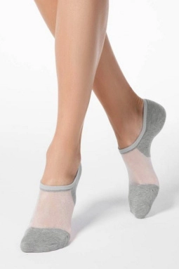 Носки жен,18с-4сп,000(серый,сермел,,), (23-25)