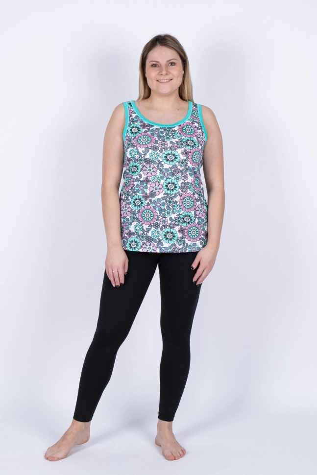 Майка жен,в106231,-(русские самоцветы розовые,зел,,русские самоцветы розовые), (50-170,176)