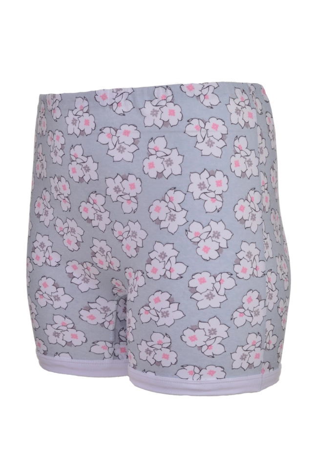 Панталоны жен,в007005,-(воздух в цветах,сер-св,,бел цветы), (60)