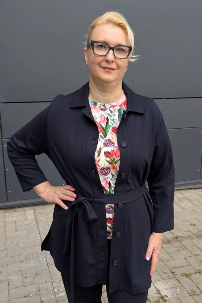 Жакет жен,f1040,f1040-o59.3f02(тёмно-синий,син-т,,), (44-164)