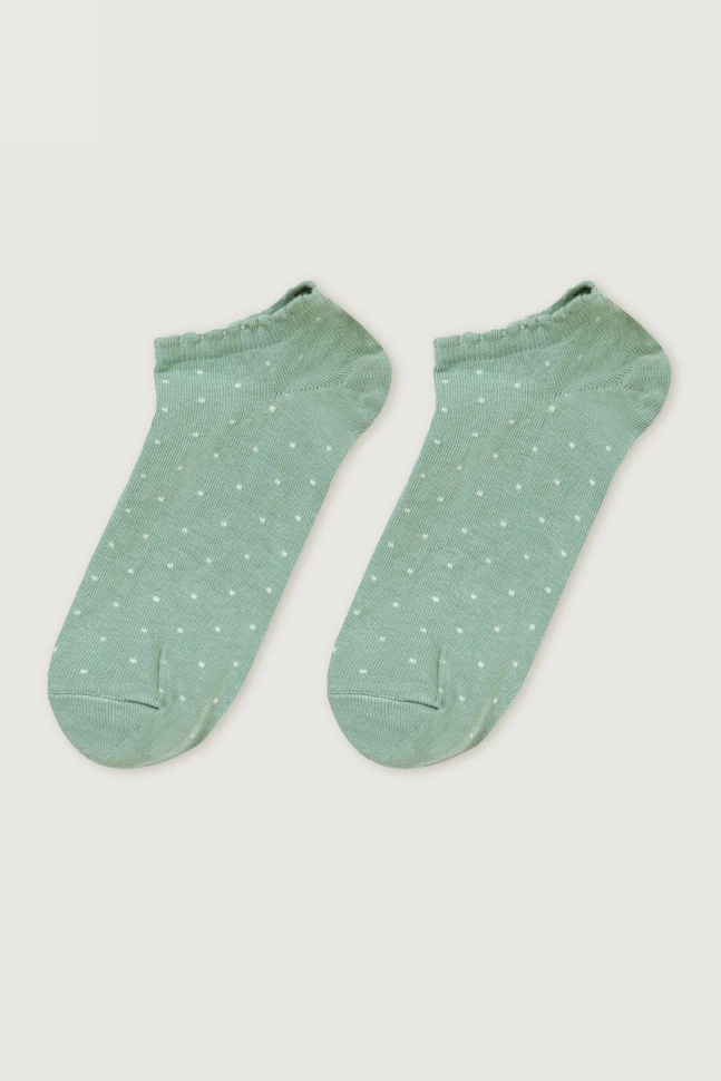 Носки жен,233004k,2352(эвкалипт,зел-св,,бел галочки), (23-25)
