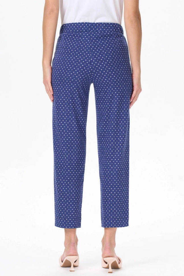 Брюки жен,b0280,b0280-g58.3s01(нави,син,,гол горошек), (48-164)