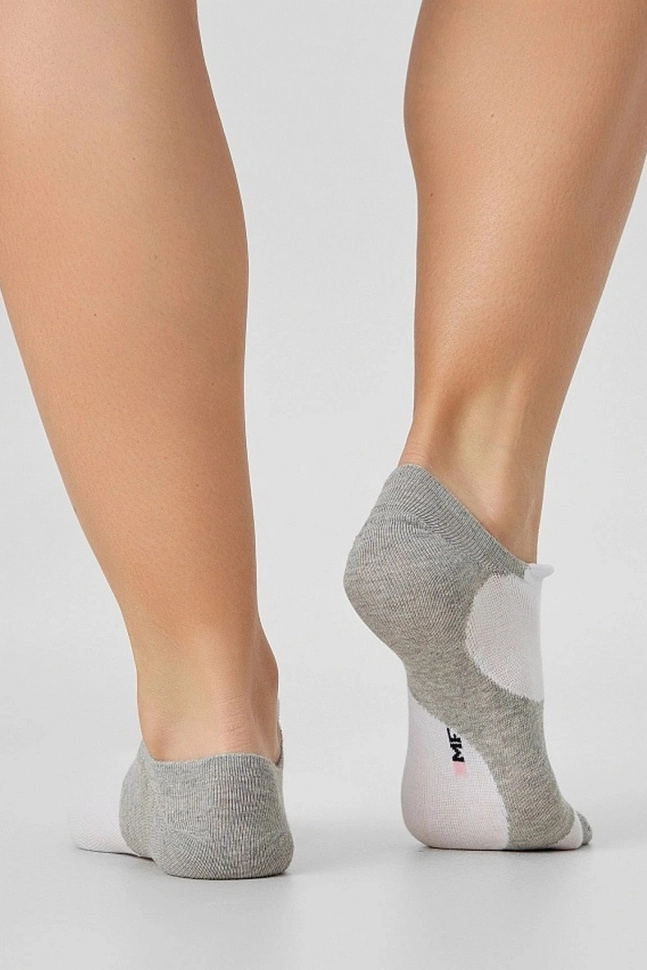 Носки жен,24397k,2751(серый меланж,сермел,,ушки пятна), (25-27)