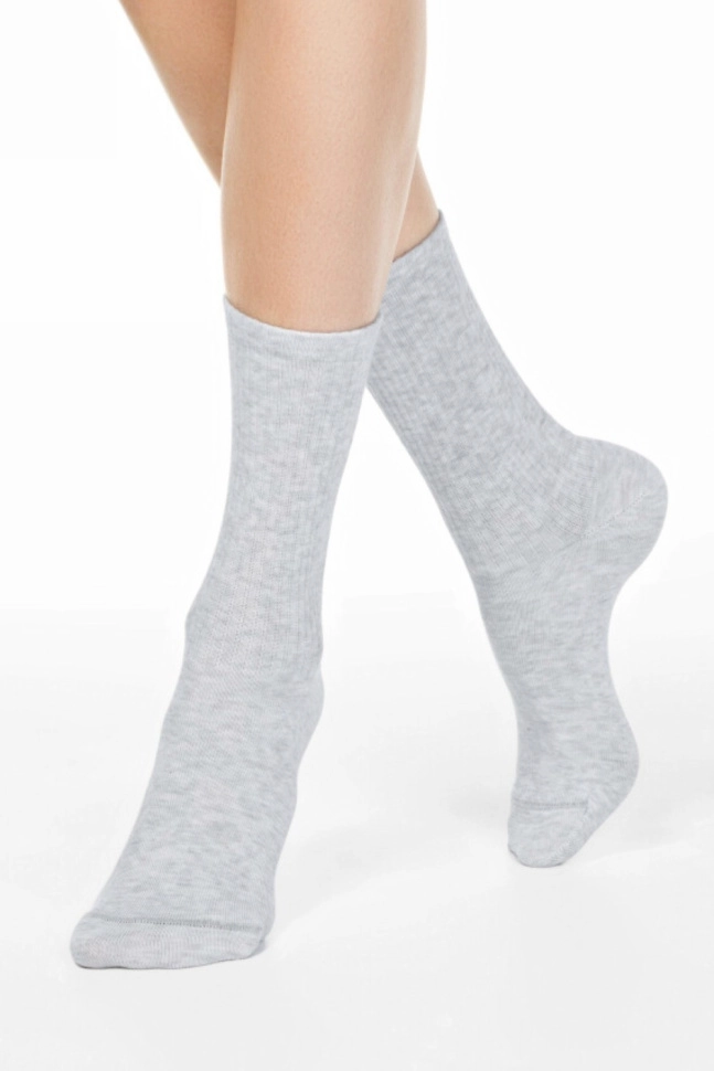 Носки жен,20с-20сп,000(светло-серый,сермел,,), (27)