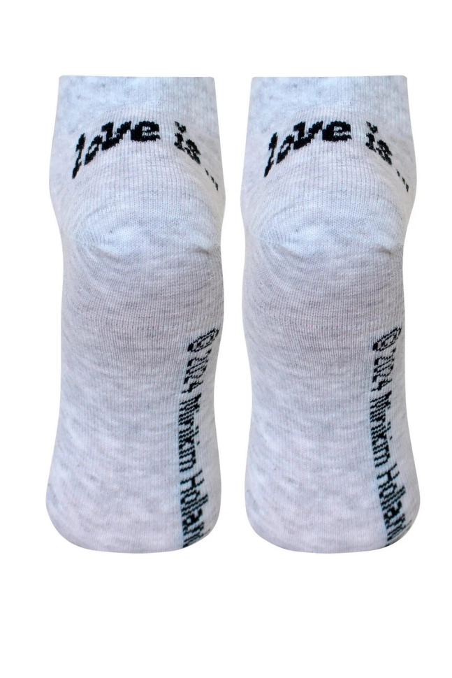 Носки жен,б1163,734(св.серый меланж,сермел-св,,сердце с влюбленными), (23)