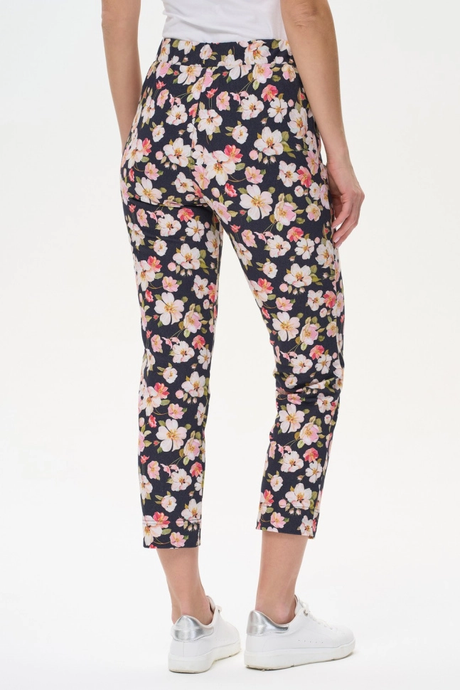 Брюки жен,b2172,b2172-f50.5s03(синий,синмел,,цветы яблони), (44-164)