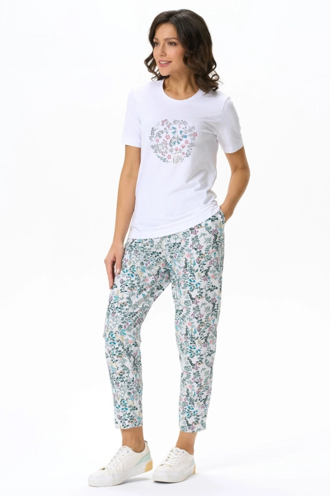 Брюки жен,b0456,b0456-p90(серый,сер,,бир фиол мелк цв), (48-164)