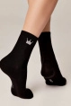 Носки жен,22с-40сп,430(черный,чер,,корона), (23-25)