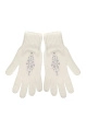 Перчатки жен,а11056,а11056-1(белый,молоч,,меринос стразы), (17)