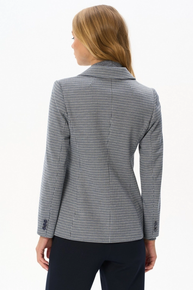 Жакет жен,j0090,j0090-c54.4f02(серо-голубой,сер,,пье-де-пуль), (48-164)