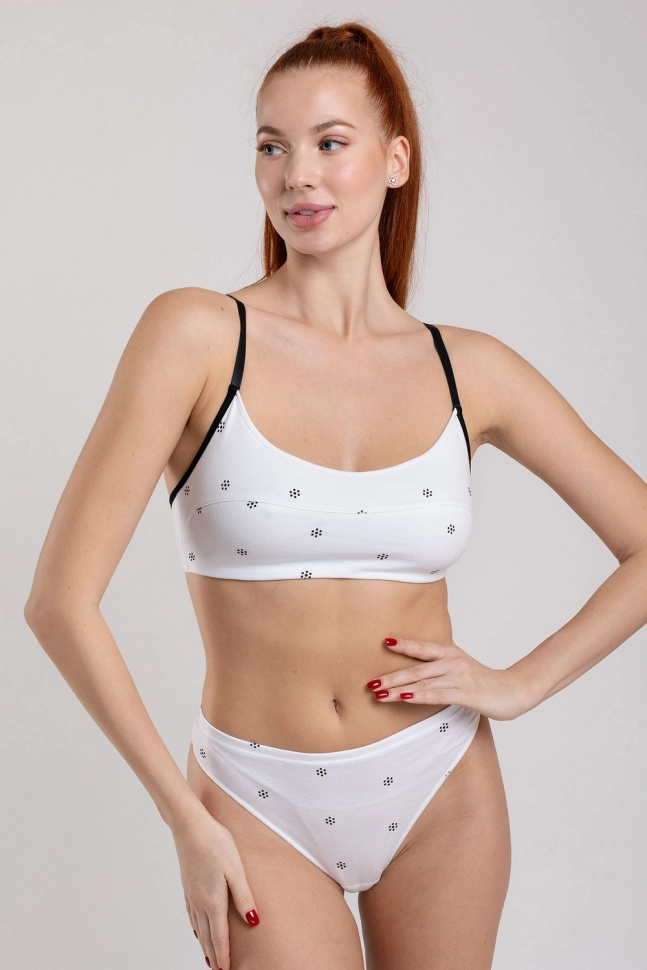 Бюстье жен,s1045,s1126,s1045/11(белый с рис. 0101443,бел,,маковые зернышки 0101443 v:1), (42-170)