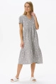 Платье жен,n1385,n1385-p90(серый,сер,,молоч цветы), (46-164)