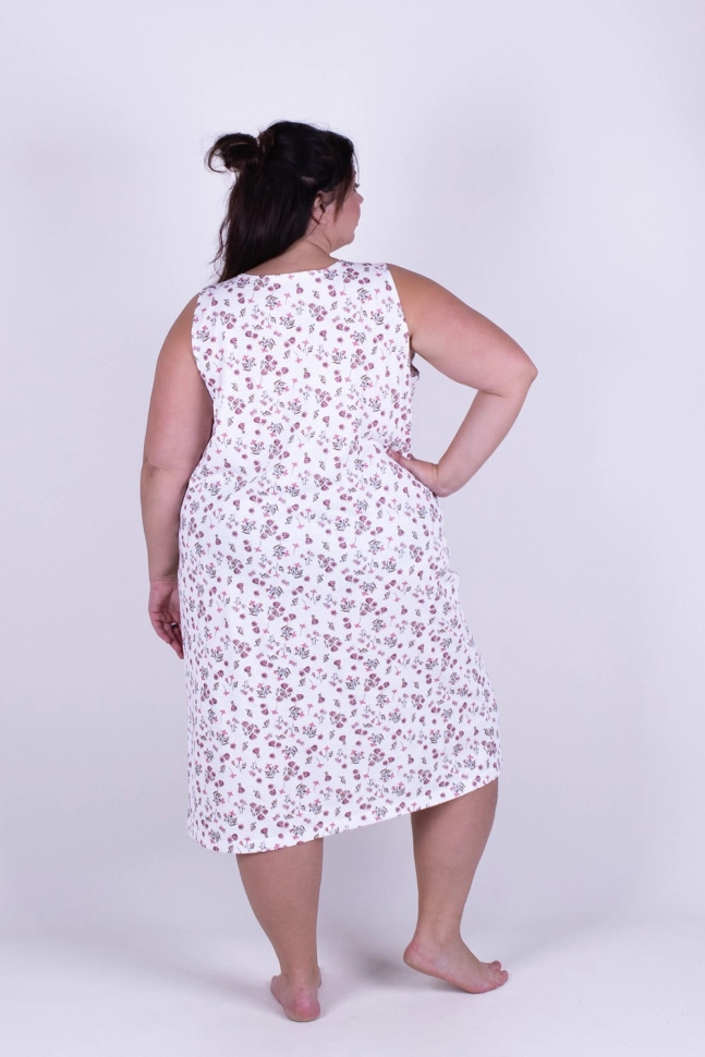 Сорочка ноч жен,в306235,р300030,-(нежноцвет,бел,,розов цв), (48-158,164)