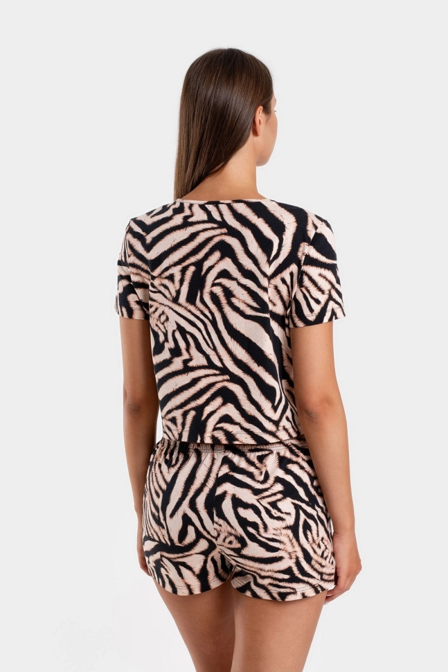 Костюм жен,s6888,s6723,s6888/7(бежевый с рис. 3621,беж,,беж зебра), (46-170,176)