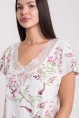 Сорочка ноч жен,s8149,s8149/27(тофу с рис. 11026,молоч,,цветы), (50-170)