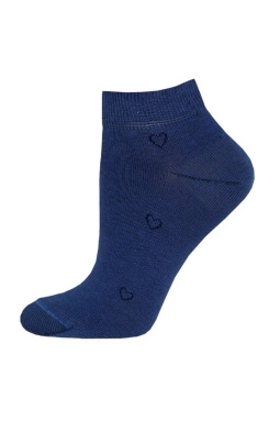 Носки жен,б1101,656(т.джинс,син,,сердечки), (23)