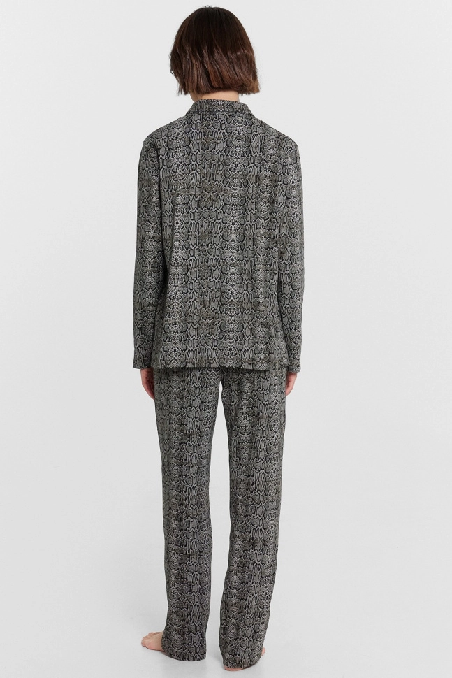 Пижама жен,592462,24-29870пп-0(змеиный принт,сер,чер,), (56-164,170)